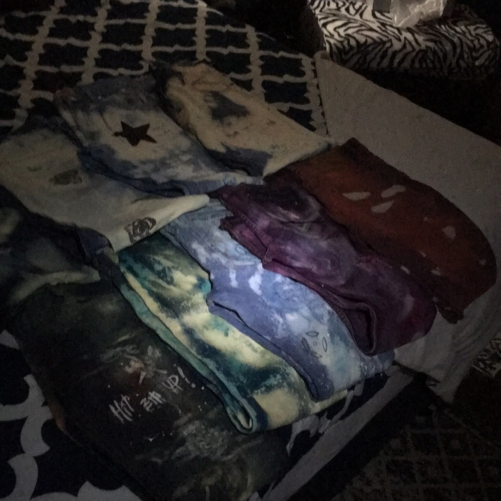 9 pairs of mens customized jeans